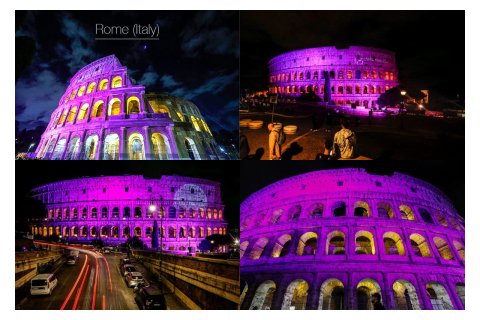 Modern meets ancient: Colosseum lit up in purple for world prematurity day